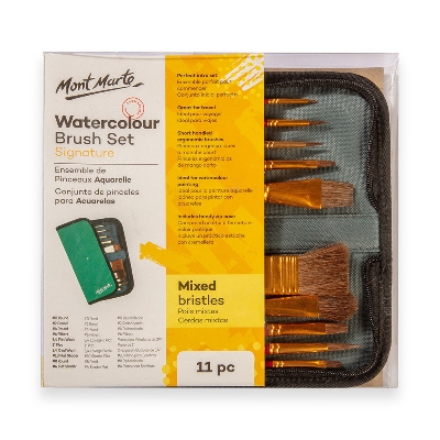Picture of Mont Marte Brush Set in Wallet-Watercolour