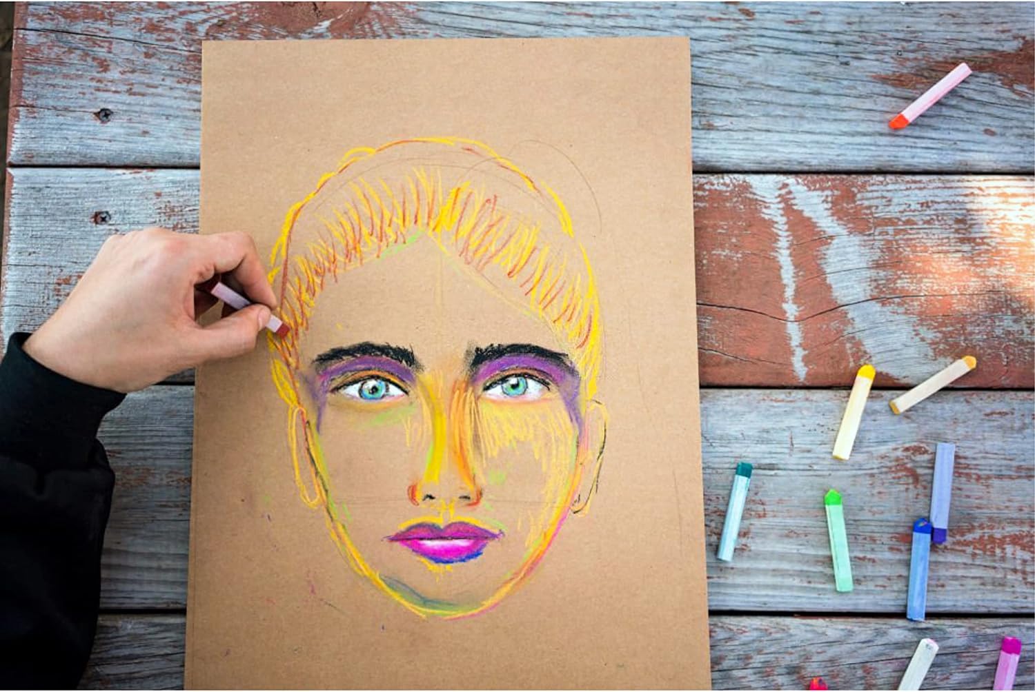 Picture of Brown paper sketch sheet A4 size 20 pcs pack