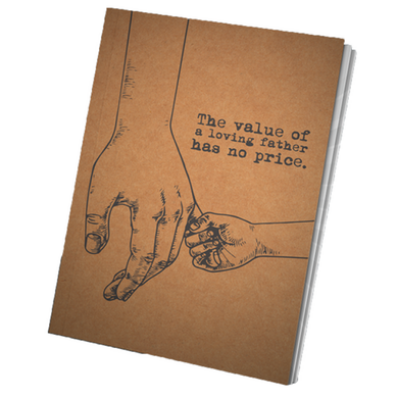 Picture of Paper Tree Vintage Notebook Sketchbook Drawing Sketchpad- THE VALUE OF LOVING FATHER