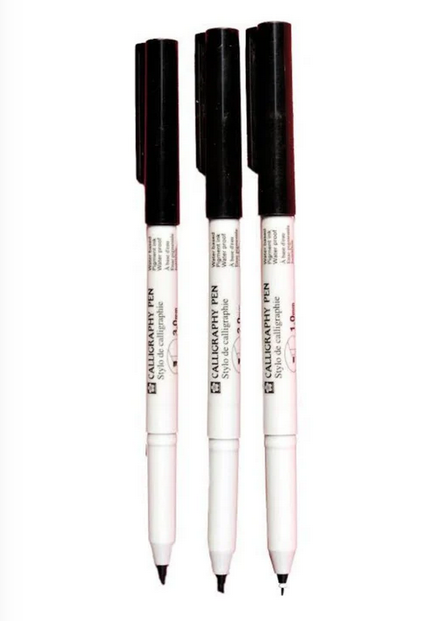 Picture of Sakura Calligraphy Pen Black - 1mm 2mm 3mm