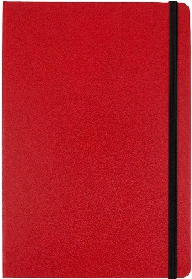 Picture of Daily Journal sketch Book Red Cover Notebook with Elastic Band