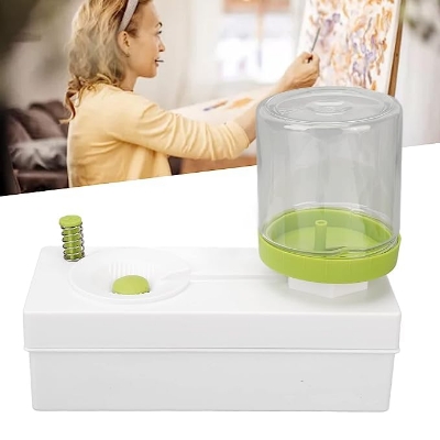 Picture of CABINCLUB Paint Brush Cleaner Easy Cleaning Basin Paintbrush Washing Tool Brush Rinser Green