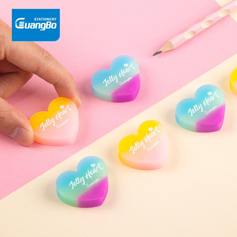 Picture of GuangBo Heart Eraser Combo of 2 Pcs