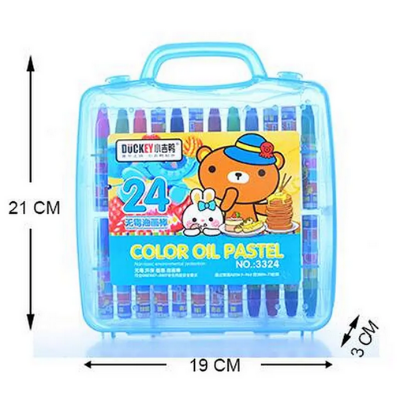 Picture of Duckey 24 Colour Oil Pastels