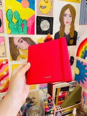 Picture of Papertree Premium Water & Acrylic Pad RED Leather Cover