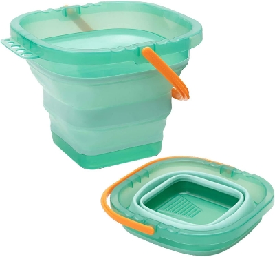 Picture of Paint Brush Washer Cleaner Painting Water Cup Bucket Basin Foldable Collapsible
