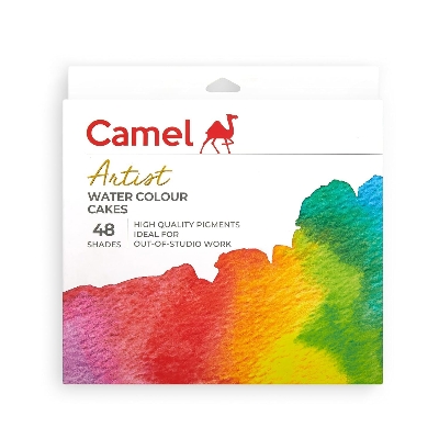 Picture of Camel Artist Water Cake Colour 48 Shades Assorted