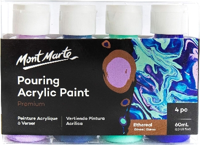 Picture of MONT MARTE Acrylic Pouring Paint Set Ethereal – 4 pieces x 60ml