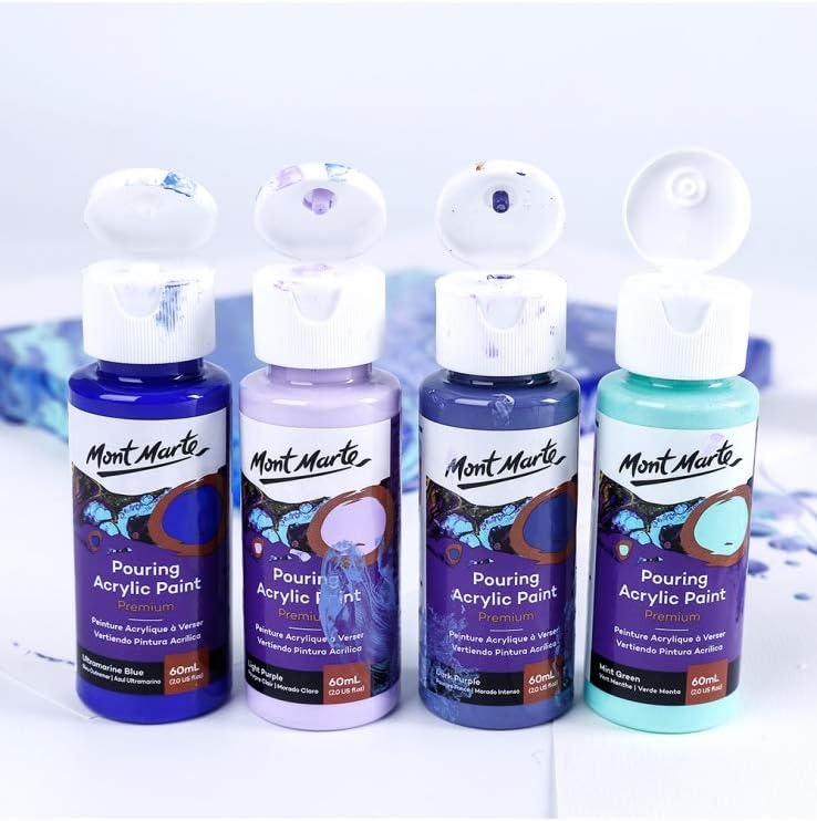 Picture of MONT MARTE Acrylic Pouring Paint Set Ethereal – 4 pieces x 60ml