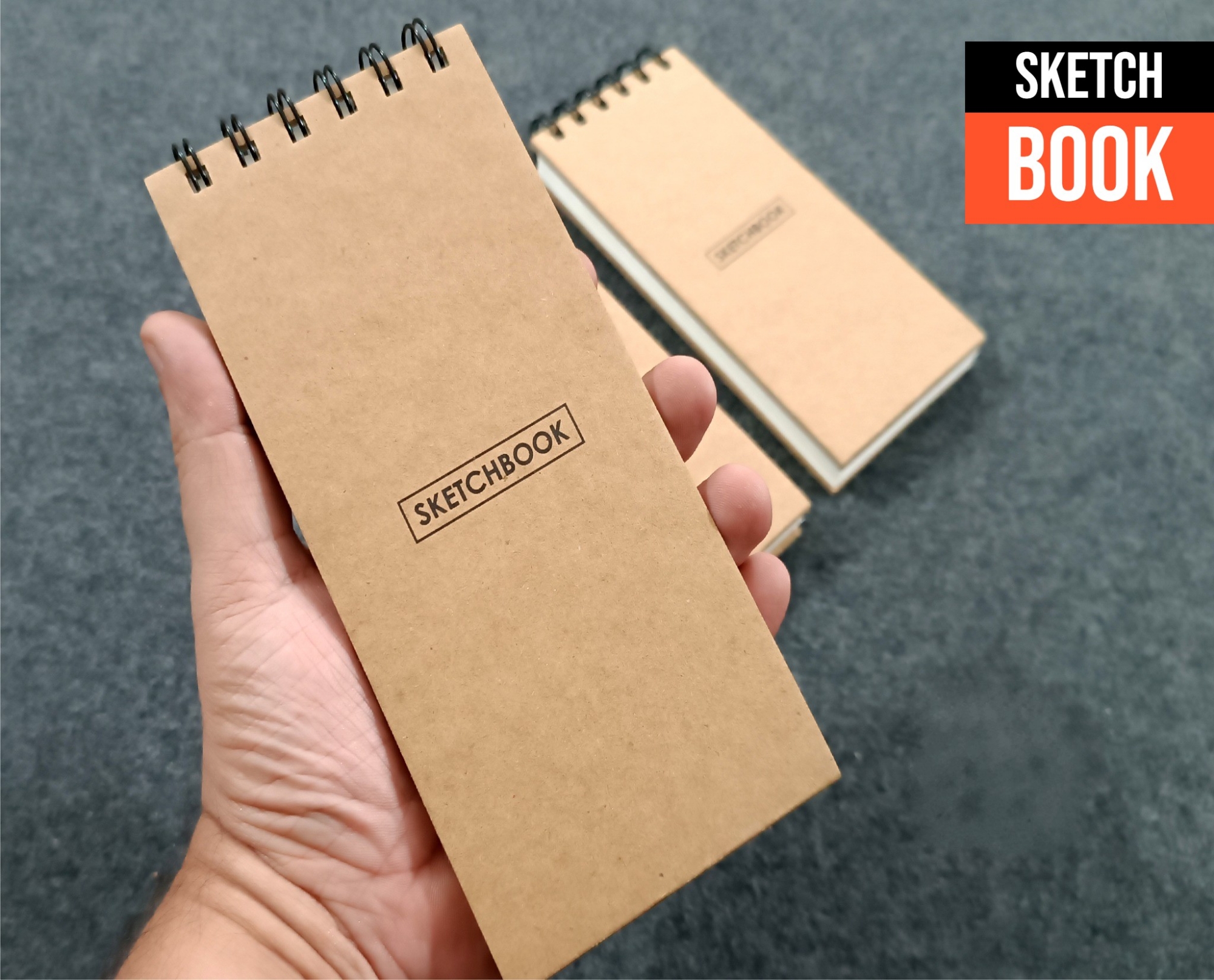 Picture of Papertree Mini sketch book Handy size drawing sketch pad 7x3.5 inch