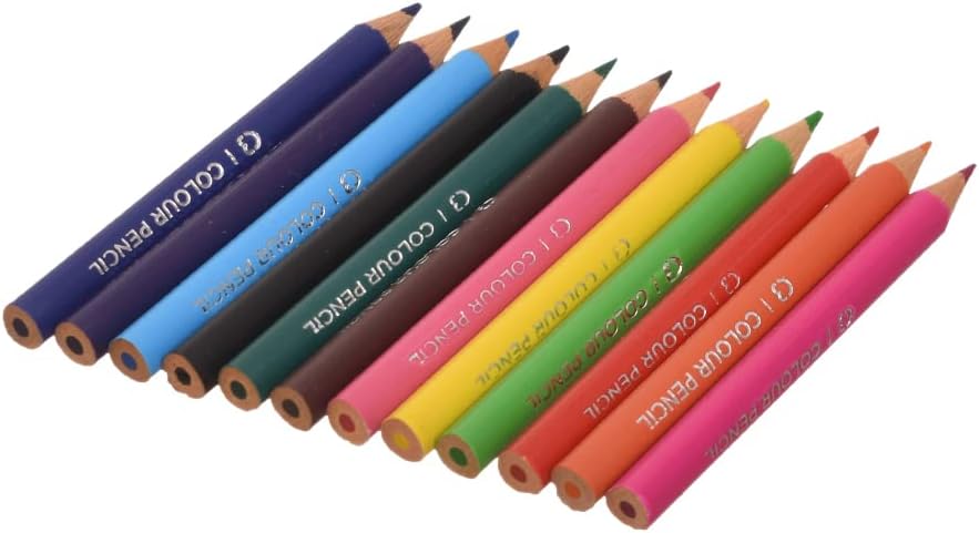 Picture of DOMS C3 Colour Pencils  12 Triangular Colour Pencils