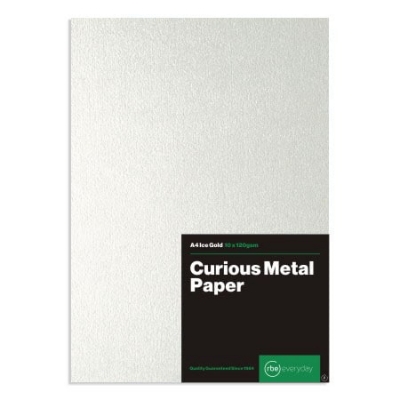 Picture of Metalic ice gold paper for certificate,business card and document print 10 pcs
