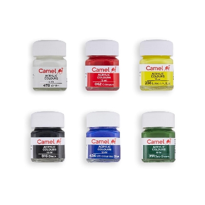 Picture of Camel Acrylic Ultra Colors - 10ml Each, 6 Shades