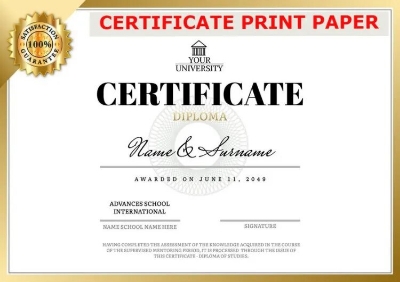 Picture of Certificate Print Paper 160GM GLOSSY 20 Pcs