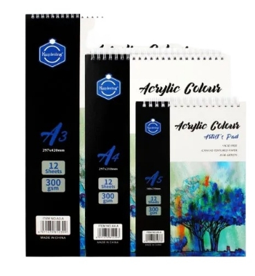 Picture of Keep Smiling Artist's Acrylic Pad A5 Size (24Page)