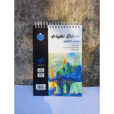 Picture of Keep Smiling Artist's Acrylic Pad A5 Size (24Page)