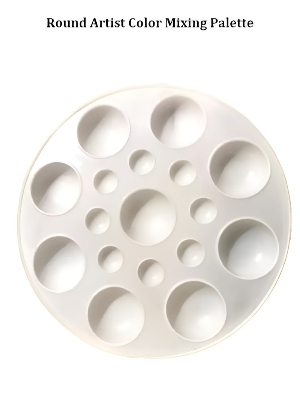 Picture of Round Artist Color Mixing Palette - 1Pcs