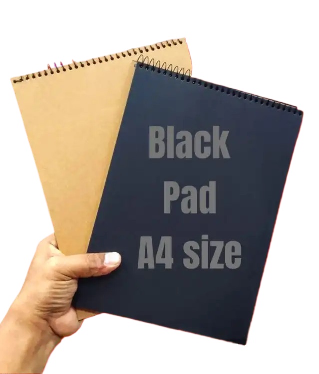 Picture of Black Paper Note Book A4 size