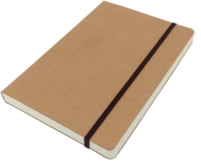 Picture of Daily Journal sketch Book Brown cover Notebook with Elastic Band