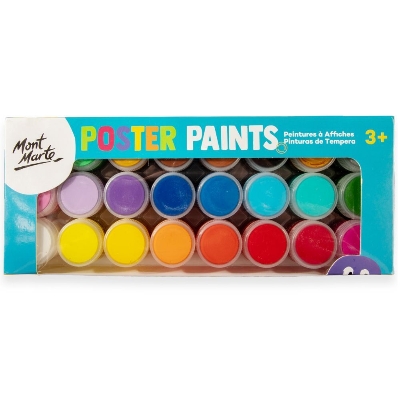 Picture of Mont Marte Poster Paint Set 24pc x 20ml