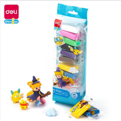 Picture of Deli 67855 ultra light clay colored mud Children's rubber puree children DIY big packaging light child set