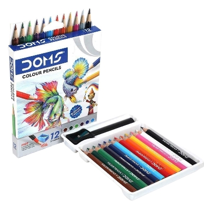 Picture of DOMS 12 Shade Round Shaped Color Pencils (Mini Size)