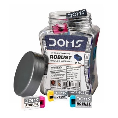 Picture of Doms Pencil Sharpener Jar Robust 25 Pcs