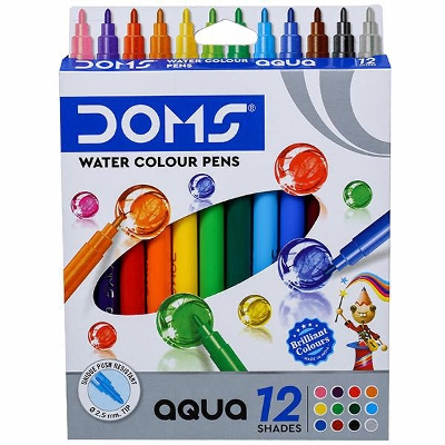 Picture of DOMS Aqua Water Colour Pen 12 Shades
