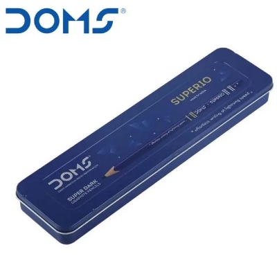 Picture of Doms Superio Non-Toxic Super Dark Graphite pencil with Tin box