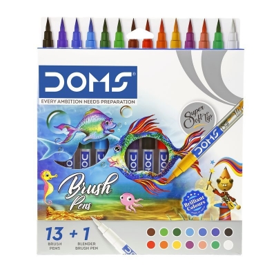 Picture of Doms Multicolor Brush Pens- 14 Shade