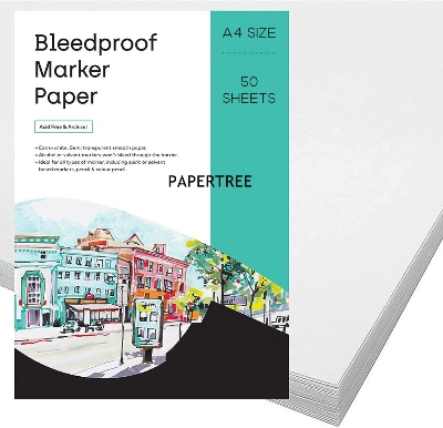 Picture of PAPERTREE Acrylic marker Art Paper A4 Size 50 sheets