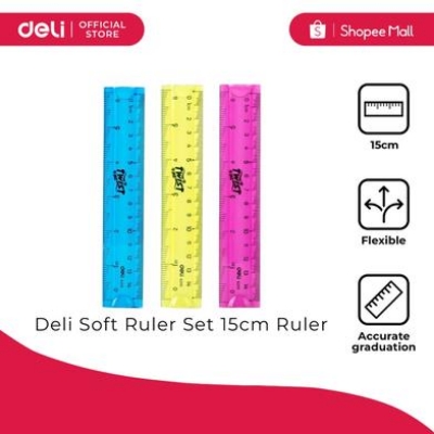 Picture of Deli E6205 Flexible Ruler (Assorted) (1 Pcs)