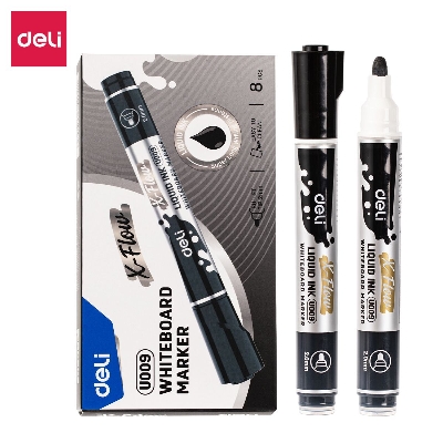 Picture of Deli EU009 BK Whiteboard Marker 8pcs/Box
