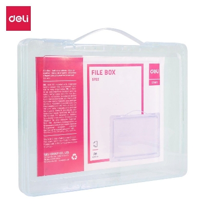 Picture of Deli E5702 File Box A4 Size Trnsparent
