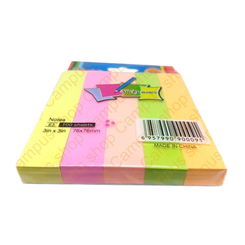 Picture of Indulge Durablity - Unique Make - Colourfull Sticky Notes 5 Colors 100 Sheets - Sustainable Option - Exclusive Experience