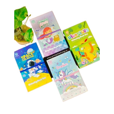 Picture of Double sided Color Pencil coloring book set.