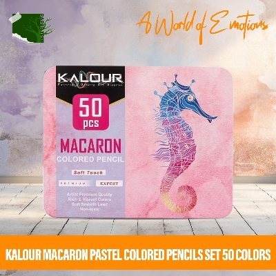 Picture of KALOUR Macaron Pastel Colored Pencils Set of 50 Colors