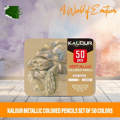 Picture of KALOUR Metallic Colored Pencils Set of 50 Colors