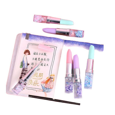 Picture of Radiance Attractive Glitter Lipstick Ball Pen Stylish Stationery Ball Pen for Girls, Best Return Gifts For Kids