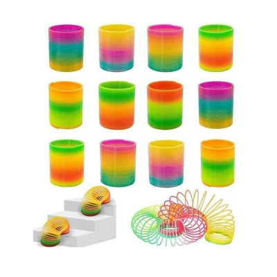 Picture of Magic Colorful Spring Bouncy Slinky Fidget Toy 3pcs set