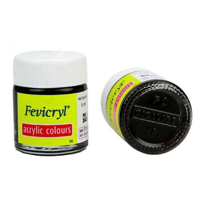 Picture of Fevicryl Acrylic Color 15ml- Black