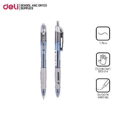 Picture of Deli EG08-BK Gel Pen Sign Pen 0.5mm Black 1 Pc