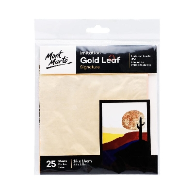 Picture of Mont Marte Imitation (Gold)Leaf 14x14cm 25 Sheet