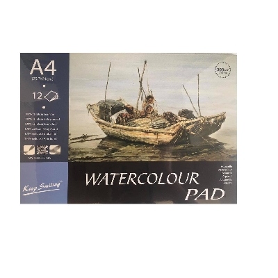 Picture of Keep Smiling Watercolor Pad A4 12 Sheets