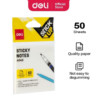 Picture of Deli EA043 Transparent sticky note 50 Sheet