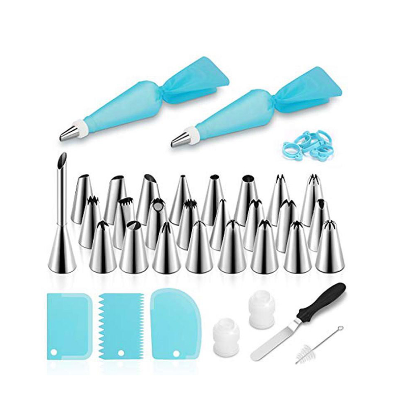 Picture of 12 pcs,24 pcs/set Cake Russian Nozzle Stainless Steel Cake Decor Tulip Nozzle Cupcake Icing Piping Nozzles Russian Rose Nozzles Tips