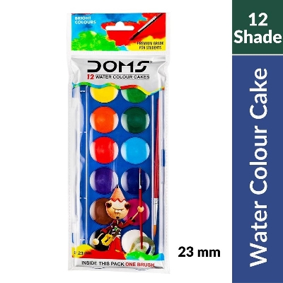 Picture of Doms Water Color Cakes 12 Shades (23 mm)