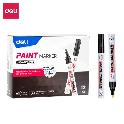 Picture of Deli EU500-BK Paint Marker waterproof For any Hard Surface -BLACK