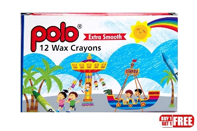 Picture of Polo / Doms Wax Crayons 12 colours(BUY 1 GET 1 FREE)