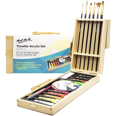 Picture of Mont Marte MMGS0023 Traveller Acrylic Set 23pc